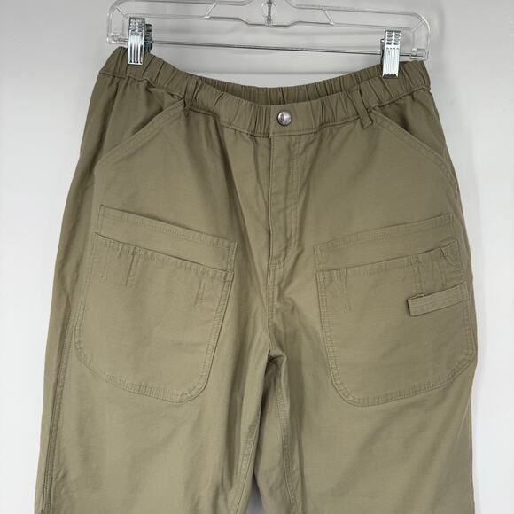 Free People Movement Voyage Pants Women's Size M Beige Cargo Straight Relaxed - Picture 4 of 10